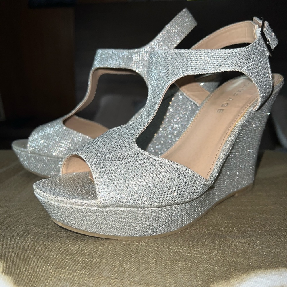 Rampage wedge heels from Rack Room. Size 8.